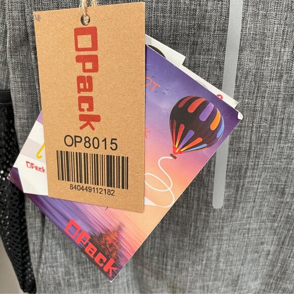 OPack Grey Laptop Backpack USB Port RFID Anti Theft Travel School Bag - Picture 4 of 9